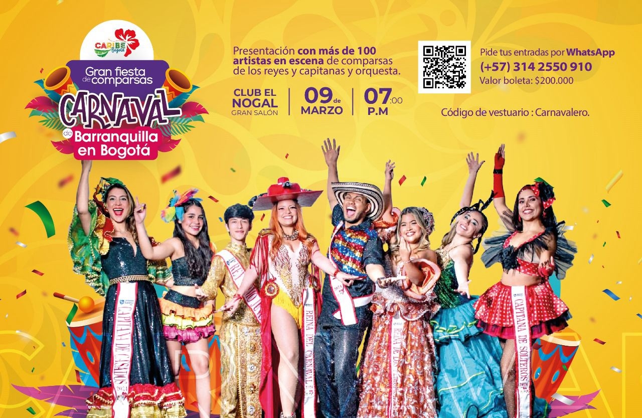 Llegó el carnaval de Barranquilla a Bogotá: Así puedes vivirlo y gozarlo