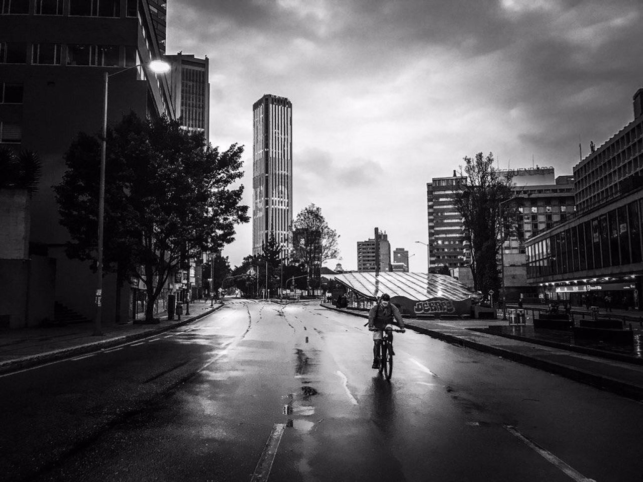 Contrastes de la cuarentena en Bogotá