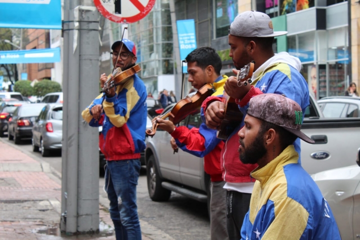 Músicos venezolanos en Bogotá