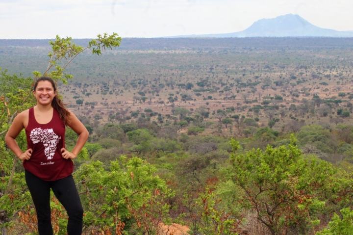 Laura en Tarangire