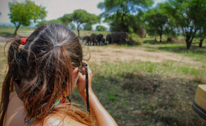 Laura en Safari