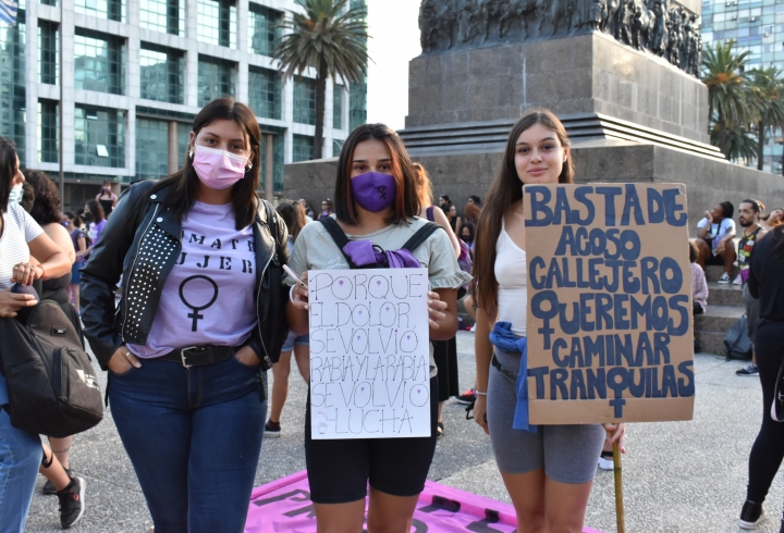 Las marchas del 8M en Montevideo, Uruguay