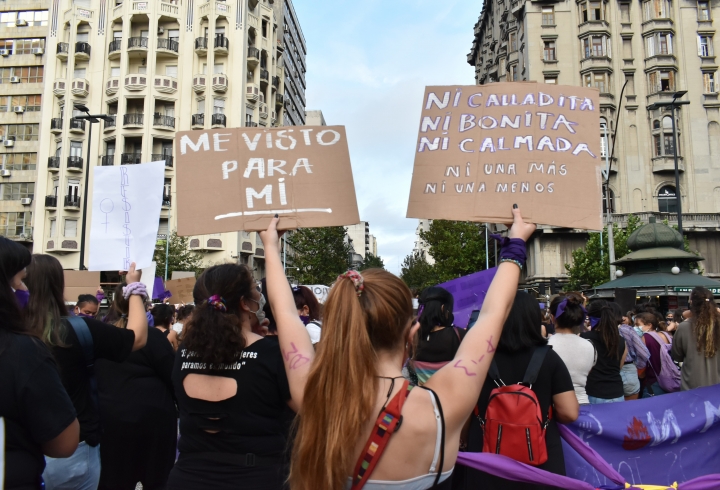 Las marchas del 8M en Montevideo, Uruguay