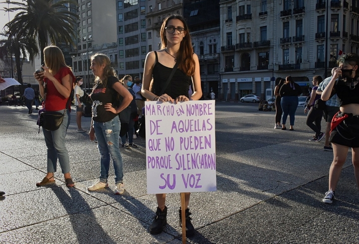 Las marchas del 8M en Montevideo, Uruguay