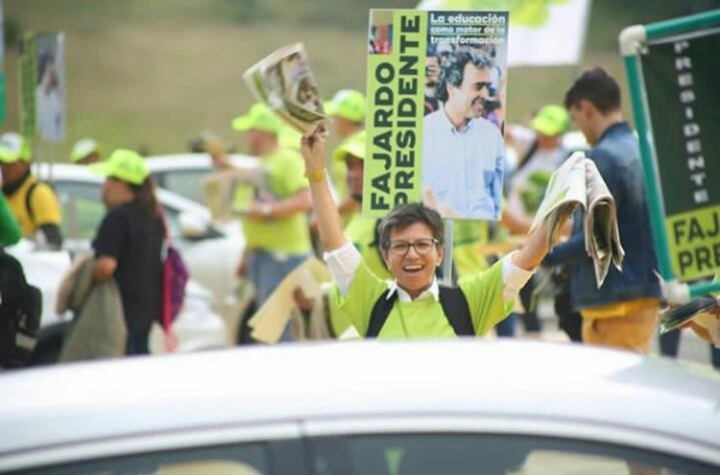 La exseandora y fórmula vicepresidencial de Sergio Fajardo, Claudia López. Cortesía