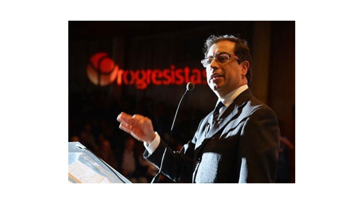 Gustavo Petro, del movimiento Progresistas.