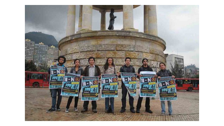 Integrantes de la Mesa Amplia Nacional Estudiantil.