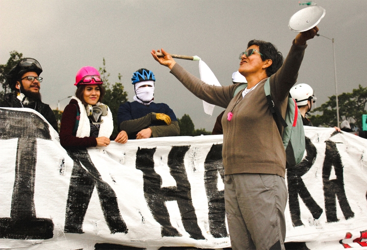 As&iacute; transcurri&oacute; la nueva jornada de manifestaciones en Bogot&aacute;
