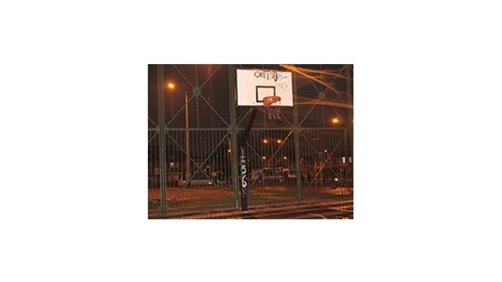 Cancha de baloncedsto en Bogotá.