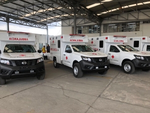 Ambulancias De la Cruz Roja en Colombia|||