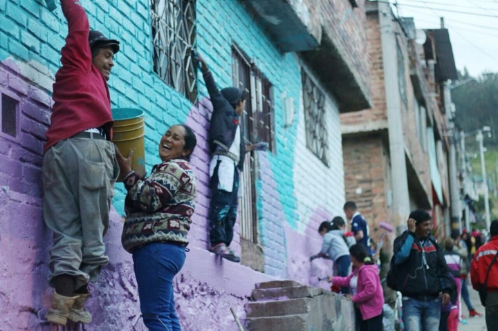 Comunidad del Barrio Bolívar 83 en espacios de integración