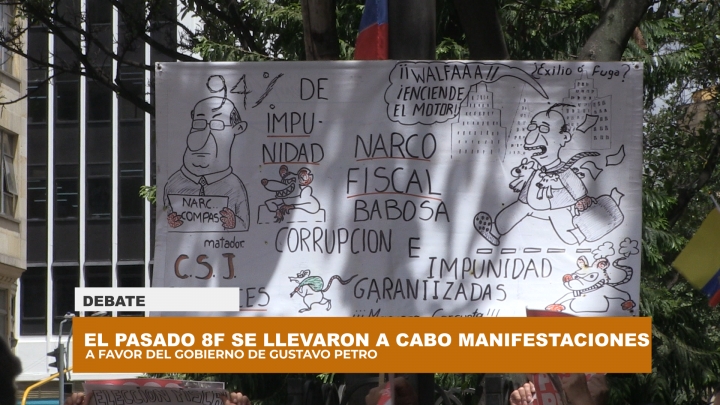 Manifestaciones llevadas a cabo a favor del Gobierno Petro y la elección de la fiscal