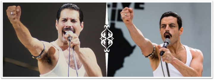 Fredy Mercury y el actor Ramy Malek