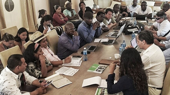 Miembros de la Comisión Étnica en La Habana, Cuba