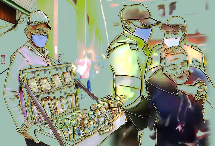 Ilustración Abuso policial en Pandemia