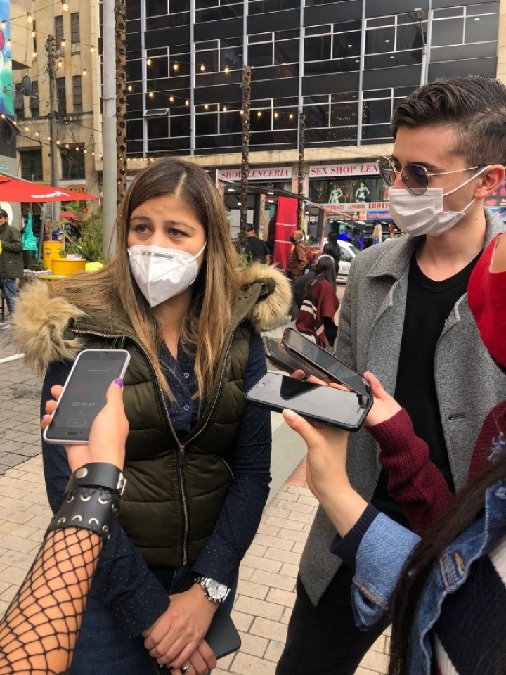 Alejandra Rodríguez en rueda de prensa