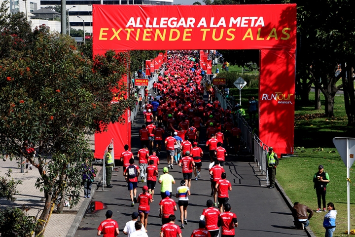 La carrera tuvo un recorrido circular, la meta se ubicó en el mismo punto de partida.