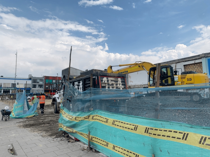 Avances en la construcción del puente de la Autopista Sur con carrera 68