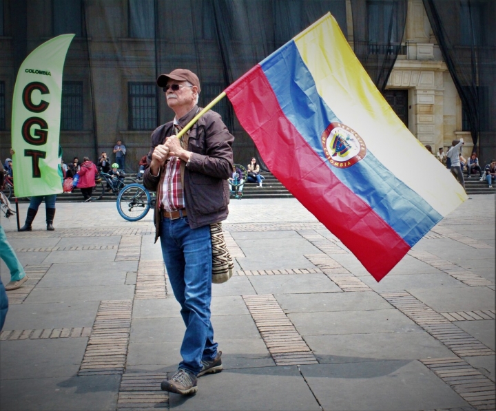 As&iacute; fue la jornada de manifestaciones del paro de Fecode en el centro de Bogot&aacute;