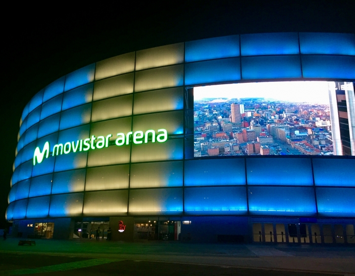 Deslumbramiento del Movistar Arena. Foto de Catalina Sanabria