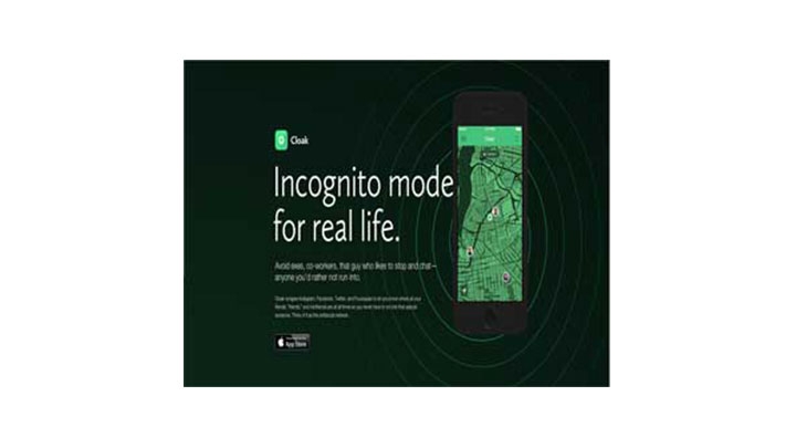 La aplicaci&oacute;n Cloak permite evadir a amigos y conocidos en redes sociales.