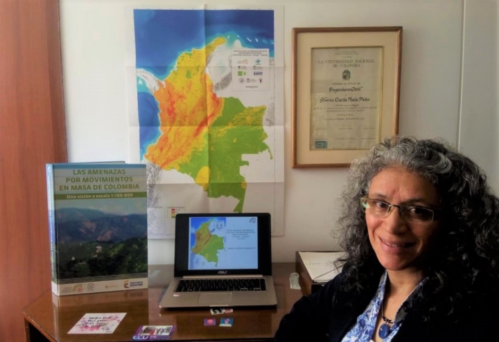 Gloria Ruiz: La pieza angular para la creaci&oacute;n del Mapa Nacional de Amenazas por Movimientos en Masa escala 1:100.000.