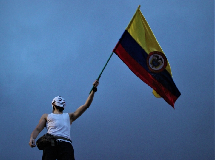 Imagen del paro nacional este fin de semana