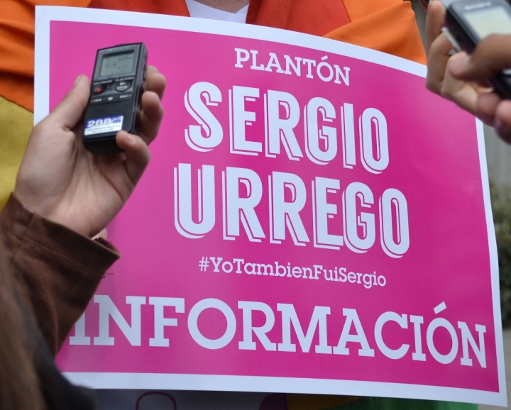 Plantón en memoria a Sergio Urrego