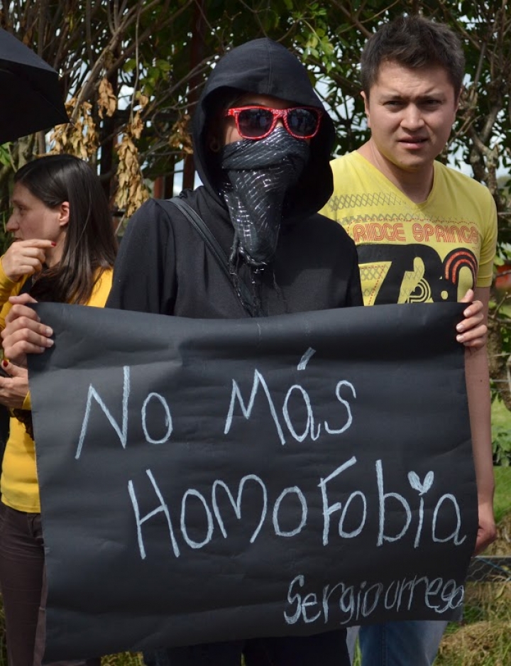 Plant&oacute;n en memoria a Sergio Urrego