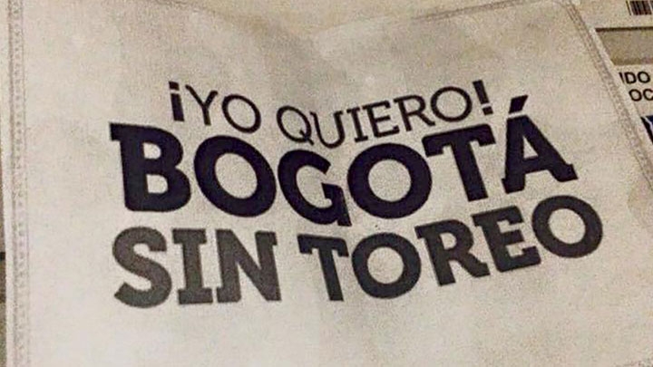 Bogot&aacute; sin toreo