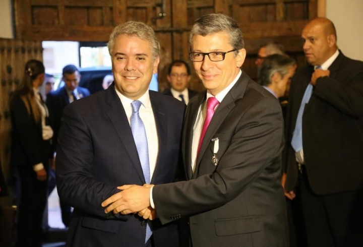 Ceremonia de entrega de la orden de Boyacá a la Universidad del Rosario en honor a sus 365 años.