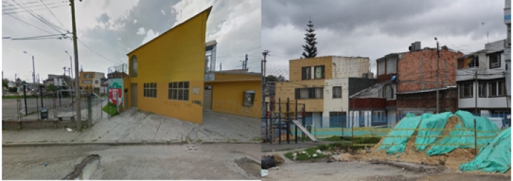 Antes y después de las zonas comunales del barrio La Reliquia