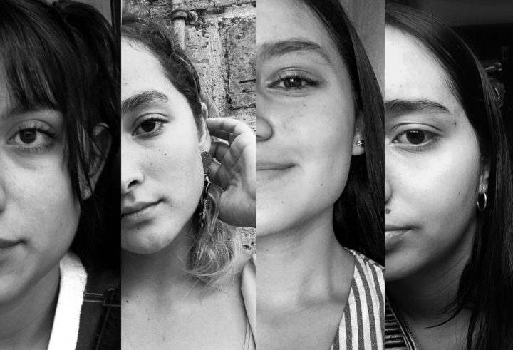 De izquierda a derecha: Daniela Nieto, Isabella Giraldo, Sofia Venegas y Nathalya Ramírez.