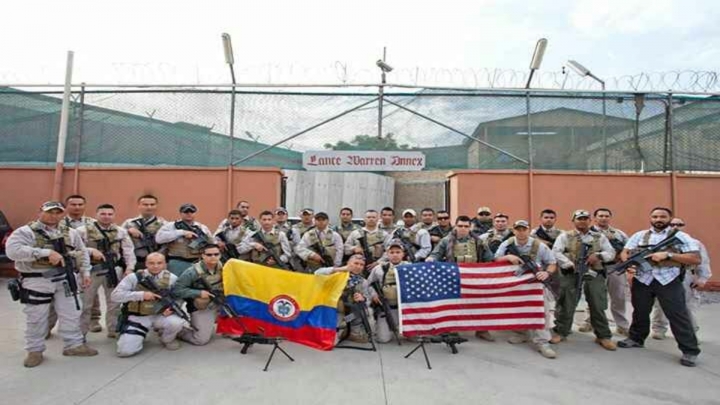 En el grupo de escoltas se encontraban 50 colombianos. Ernesto tenía compañeros de varios países.
