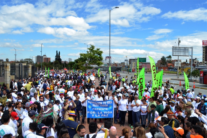 Ritual indígena dio inicio a la marcha