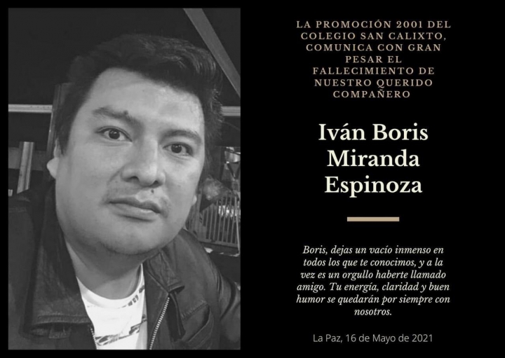 En la memoria de Boris Miranda, periodista