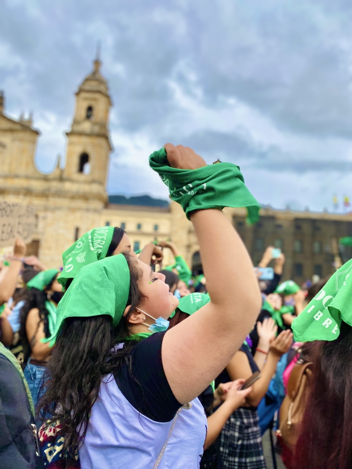 As&iacute; se vivi&oacute; el D&iacute;a de Acci&oacute;n Global por el aborto legal, seguro y gratuito en Bogot&aacute;.