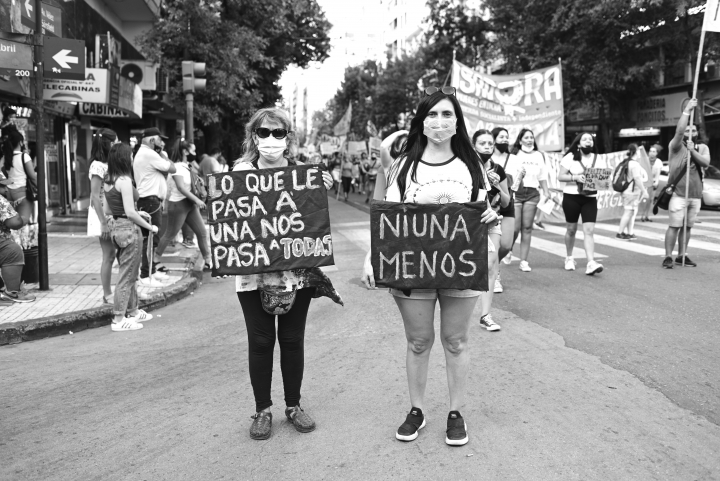 Marcha 8M en Córdoba, Argentina, 2021.