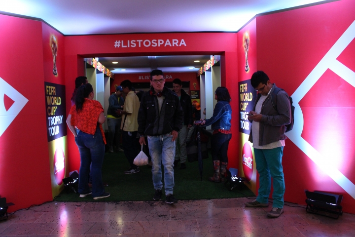 La Copa del Mundo de visita en Bogotá