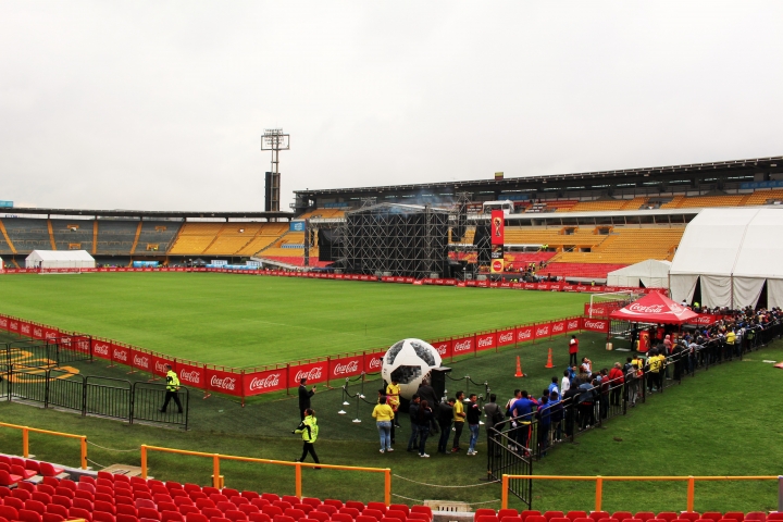 La Copa del Mundo de visita en Bogotá