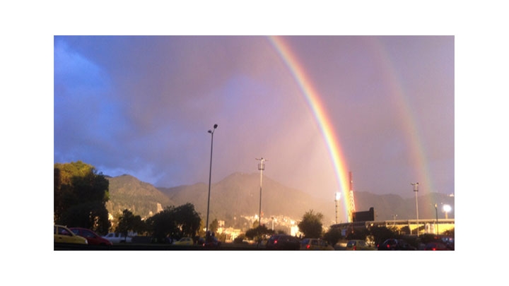 Foto tomada en la carrera 30 frente al estadio El Campín.