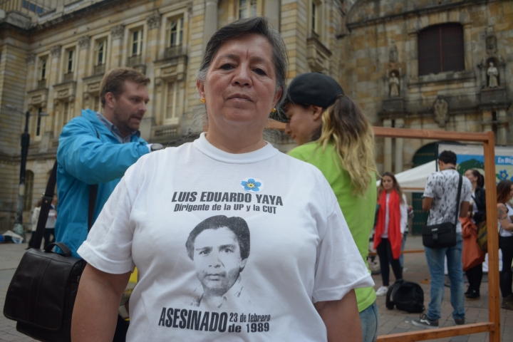 Víctima de la persecuci&oacute;n contra miembros de la Unión Patriótica. Foto: Sergio Daza