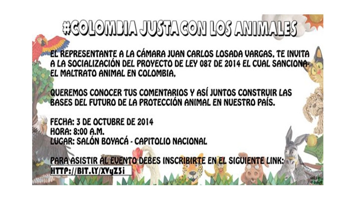 A las 8 a.m. inicia socializaci&oacute;n de proyecto de ley que penalizar&aacute; el maltrato animal