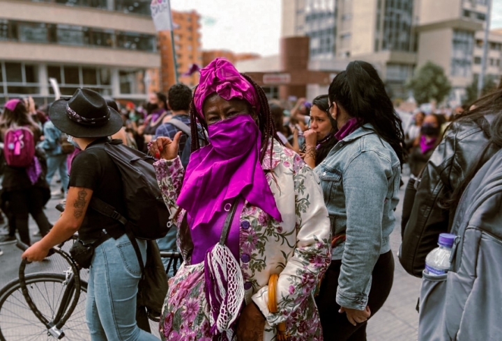 En imágenes, las marchas del 8M en Bogotá