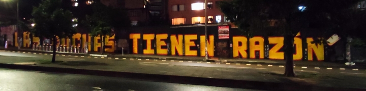 Mural &quot;Las Cuchas tienen razón&quot; - Calle 45 de Bogotá