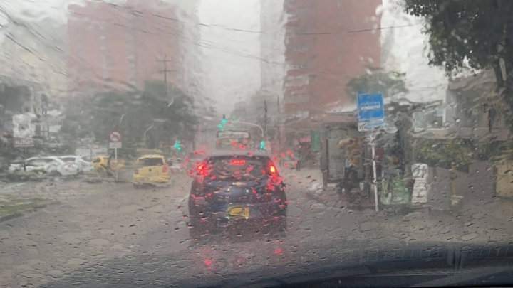 Un aguacero en Barranquilla