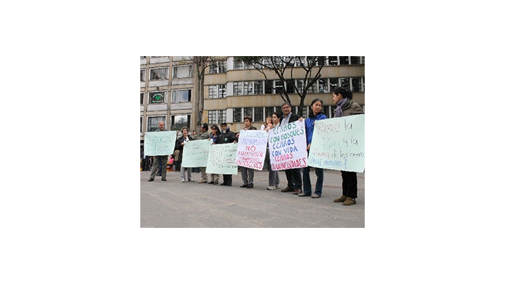 Protesta por la protección de los Cerros Orientales