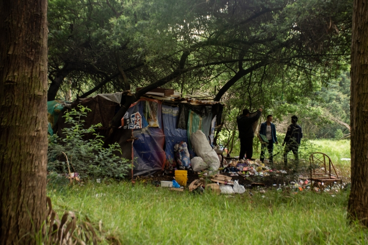 Asentamiento venezolano en un humedal de Bogotá