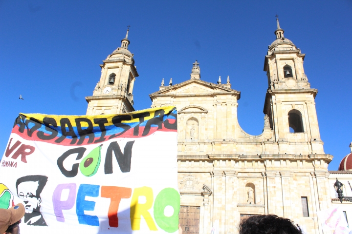 El cierre de campaña de Gustavo Petro en la Plaza de Bolívar