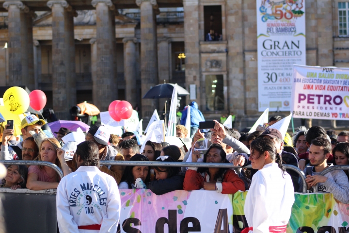 El cierre de campaña de Gustavo Petro en la Plaza de Bolívar